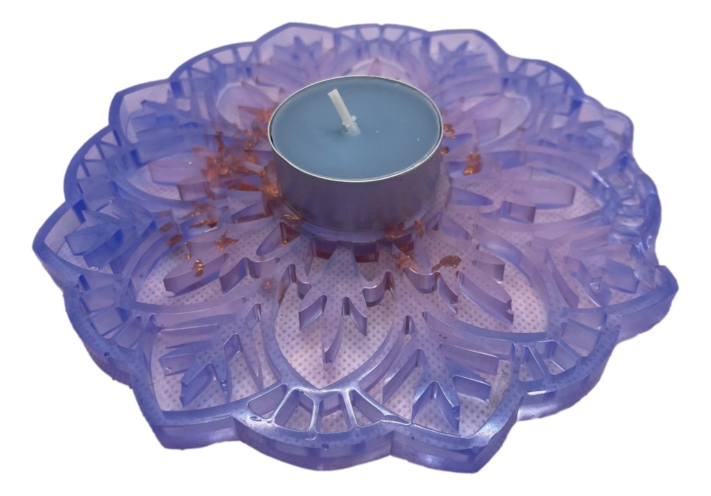 Blue Lotus Flower Candle Holder