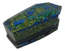 Blue Splotch Coffin Trinket Box