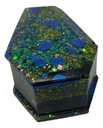 Blue Splotch Coffin Trinket Box