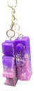 Sparkling with Purple Building Block Key Chain