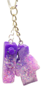 Sparkling with Purple Building Block Key Chain