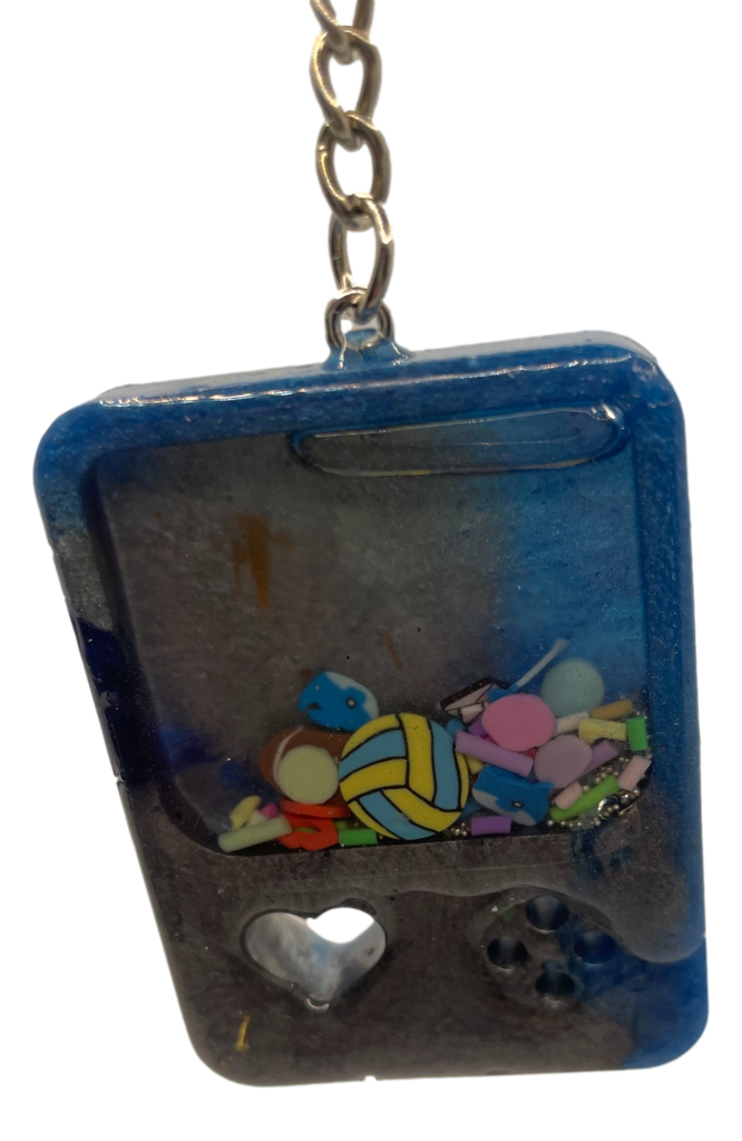 Game Console Shaker Keychain