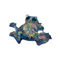 Blue Iridescent Resin Frog