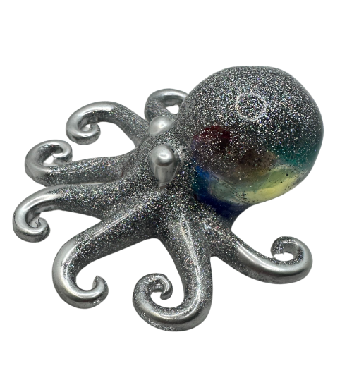 Shimmering OctoSparkle Resin Octopus 