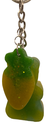 Yellow and Green Teddy Bear Keychain