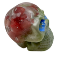 Muted Floral Resin Skull