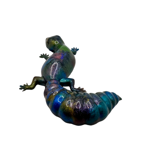 High Colour Flash Resin Gecko