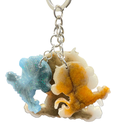 Brown & Orange Monkey Family Keychain