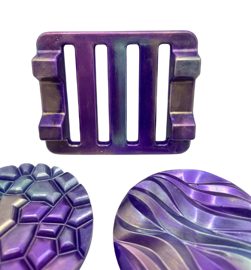 Stunning Purple Tone Coaster Set with Tray 