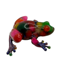 Colourful Pom Pom Resin Frog
