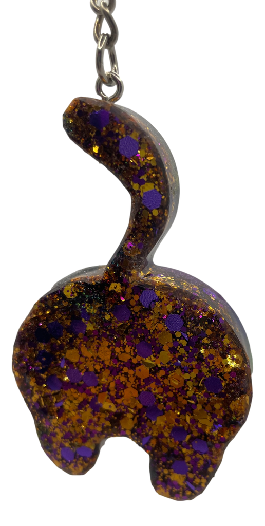 Celestial Cat Butt Shaker Keychain