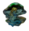 Sparkling Mermaid in a Shell Resin 