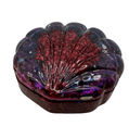 Red & Purple 2 Piece Shell Resin Trinket Dish