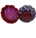 Red & Purple 2 Piece Shell Resin Trinket Dish