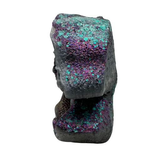 Purple & Teal Mermaid in a Shell Resin 