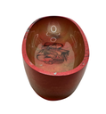 Red & Black Woodsman Oval Resin Bowl 