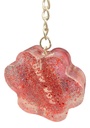 Bow Wow Red Paw Print Key Chain