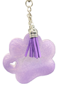Lavender Pawprint Keychain