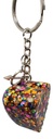 Party Glitter Heart Keychain