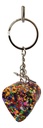 Party Glitter Heart Key Chain