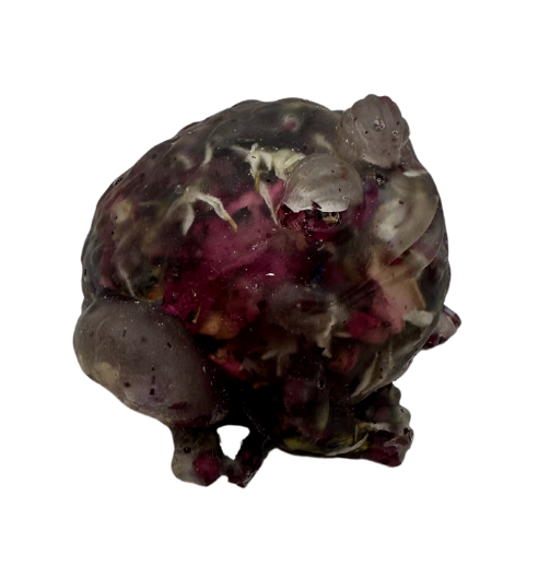 Rosebud Ribbeting Resin Toad