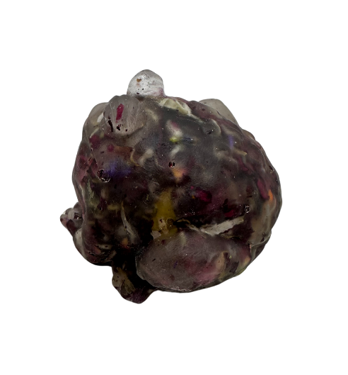 Rosebud Ribbeting Resin Toad