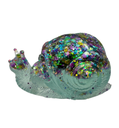 Glitzy Snail Skull - Resin 