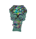Glitzy Snail Skull - Resin 