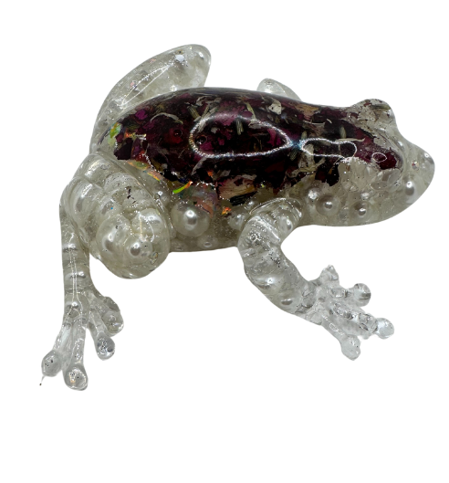 Pearl Splash 3D Froggy Resin Figurine