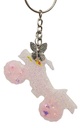 Soft Pink Glitter ATV Keychain