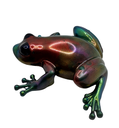 Metallic Colour-shifting Resin Frog 