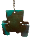 Green & Brown Jeep  Keychain