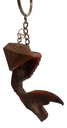 Brown & Black Glistening Mermaid Tail Keychain