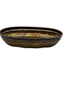 Metallic Mirage Oval Resin Bowl