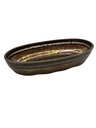 Metallic Mirage Oval Resin Bowl