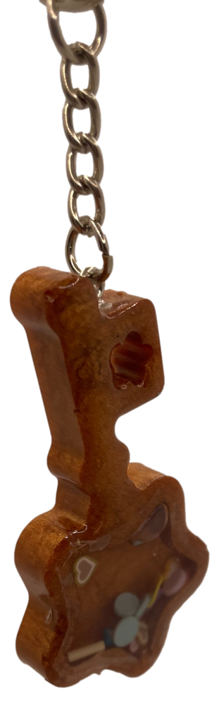 Brown Shaker Key Keychain