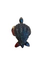 Tiny Blue Iridescent Resin Sea Turtle  