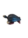 Tiny Blue Iridescent Resin Sea Turtle  
