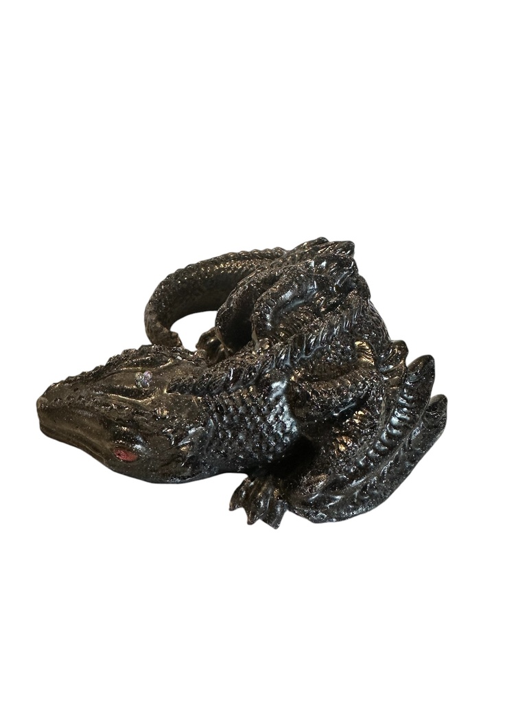 Onyx Glitterwing 3D Dragon Resin   