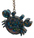Blue & Gold Glitter Crab