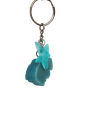 Dark Teal Clownfish Keychain with Starfish Charm