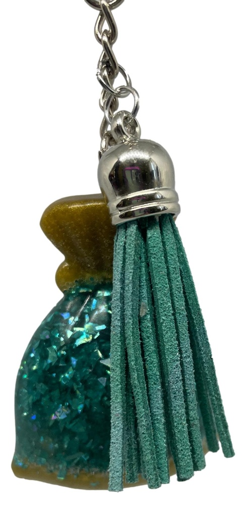 Sea Glitter in a Bag Key Chain