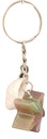 Pink & Green Starfish Keychain