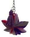 Don't Trip Purple Pot Leaf Keychain