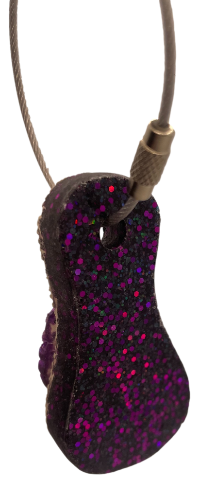 Purple Summer Sandal Keychain