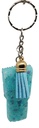 Teal Blue Glitter Take-out Tumbler Keychain