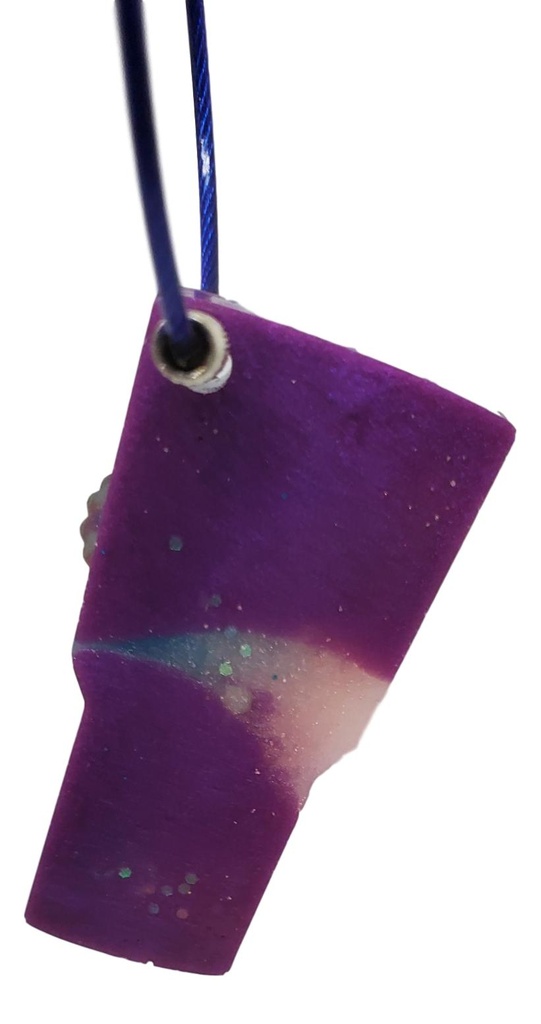 Purple Galaxy Tumbler Keychain
