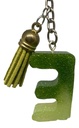 Blended Green Alphabet Keychain