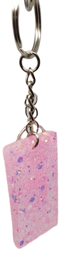 Holographic Dragon Art Glitter Keychain