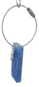 Blue Stones & Glitter Pendant Keychain